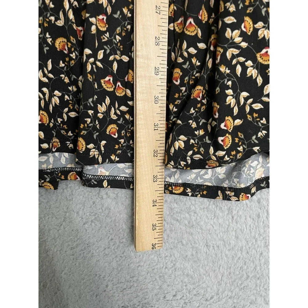 Urban Outfitters Women’s Julia Tiered Fit & Flare Black Beige Dress Size Small - Picture 10 of 10